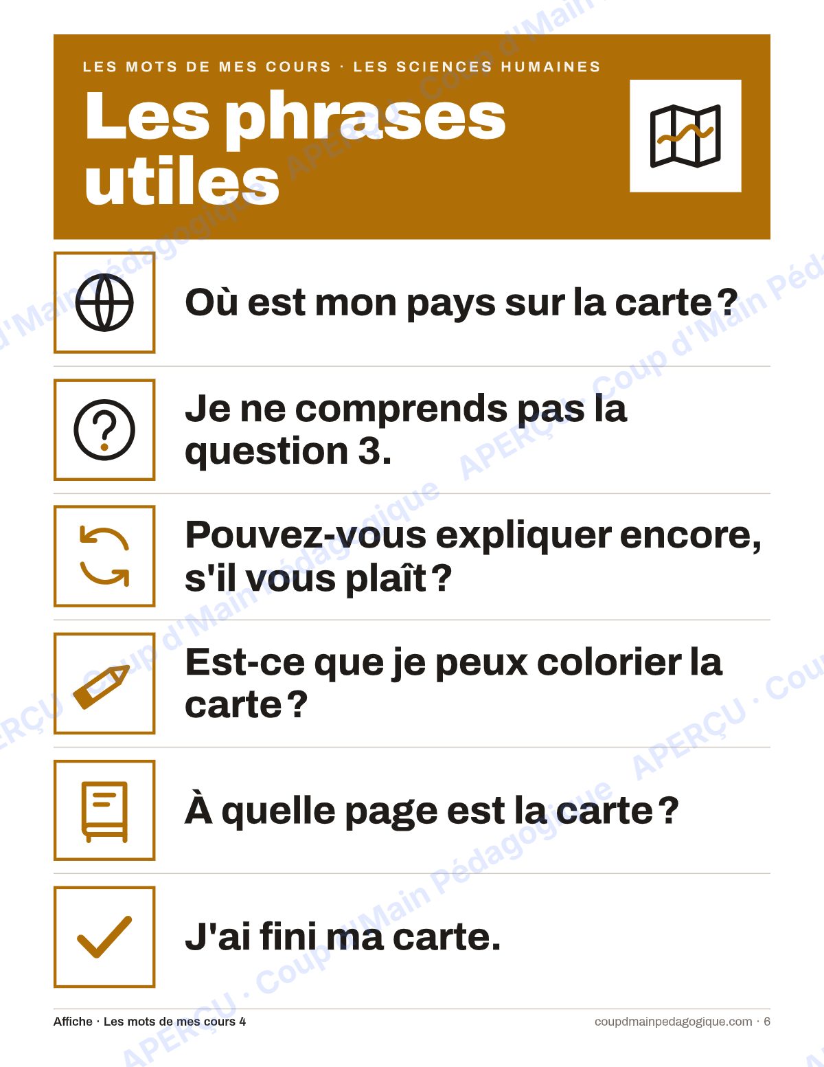 Page 6 — Lexique de sciences humaines — 7e-9e année, francisation