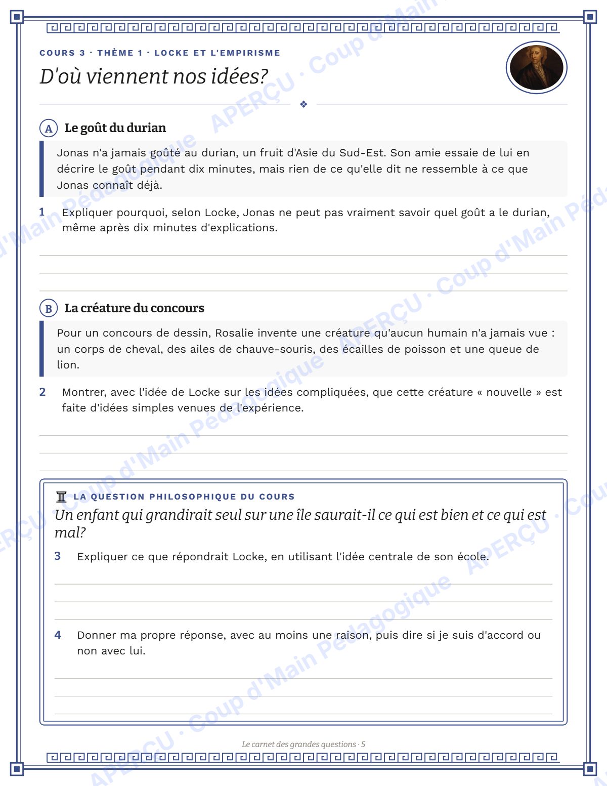 Page 5 — Introduction à la philosophie — 11e-12e, unité