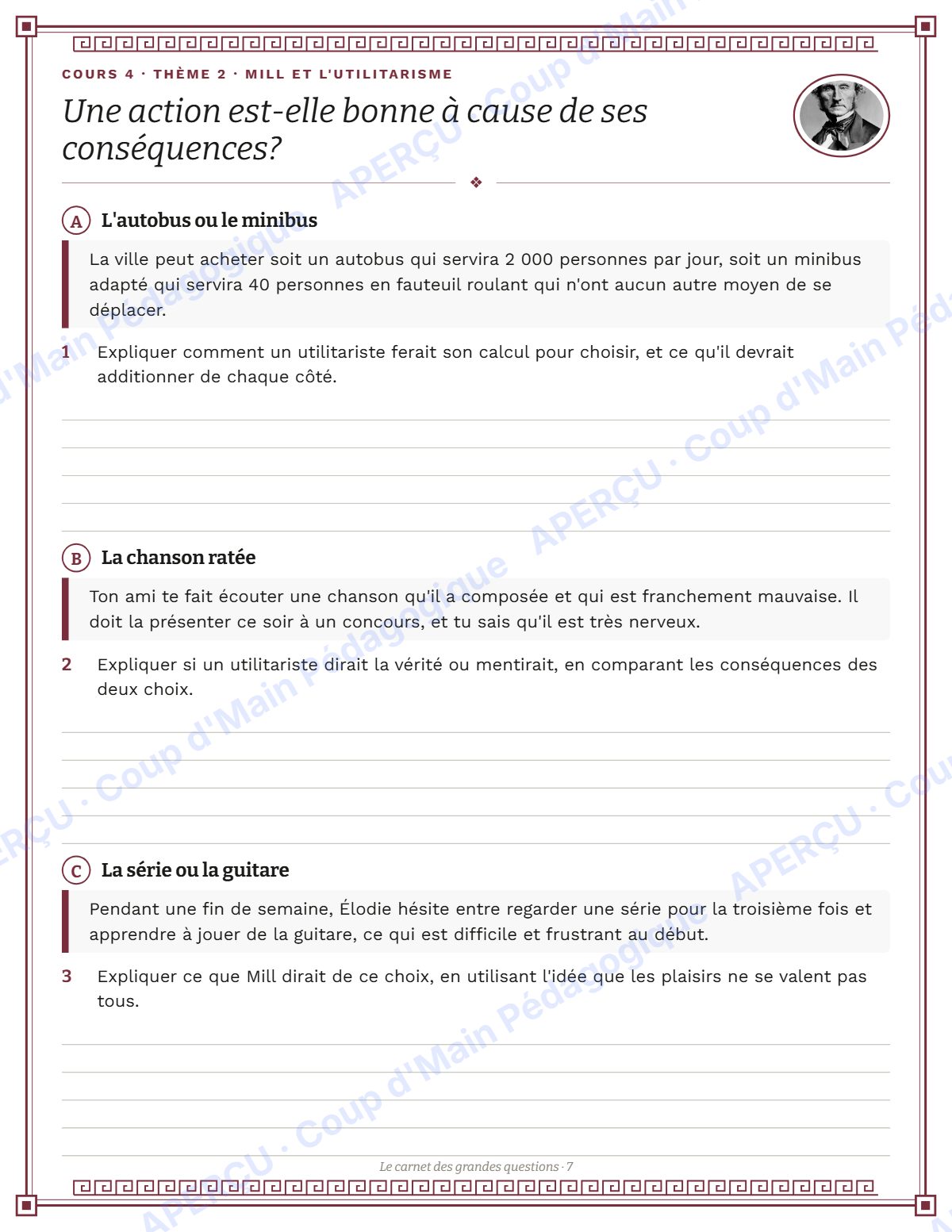 Page 7 — Introduction à la philosophie — 11e-12e, unité