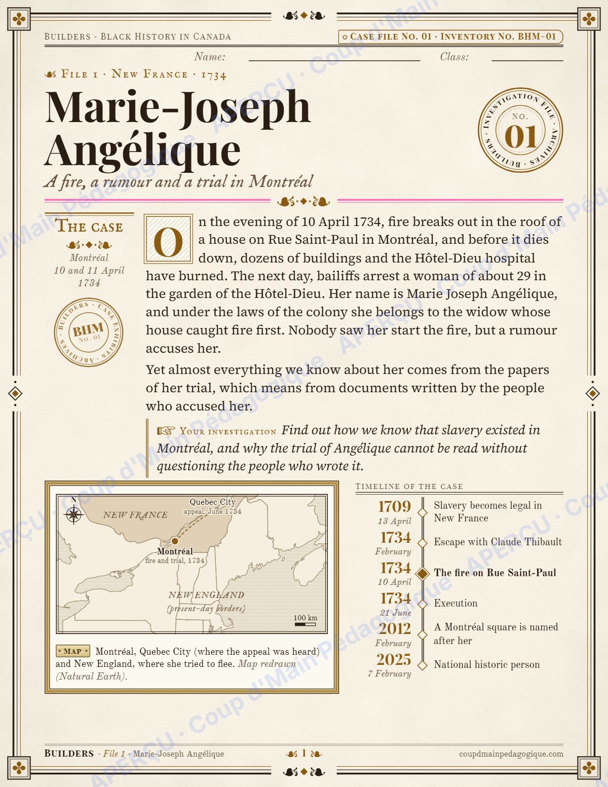 Page 2 — Black History in Canada — 9e-10e année, unité en anglais