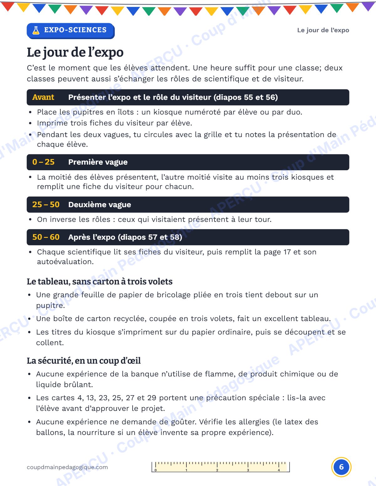 Page 6 — Mon expo-sciences — 5e-6e année, projet guidé