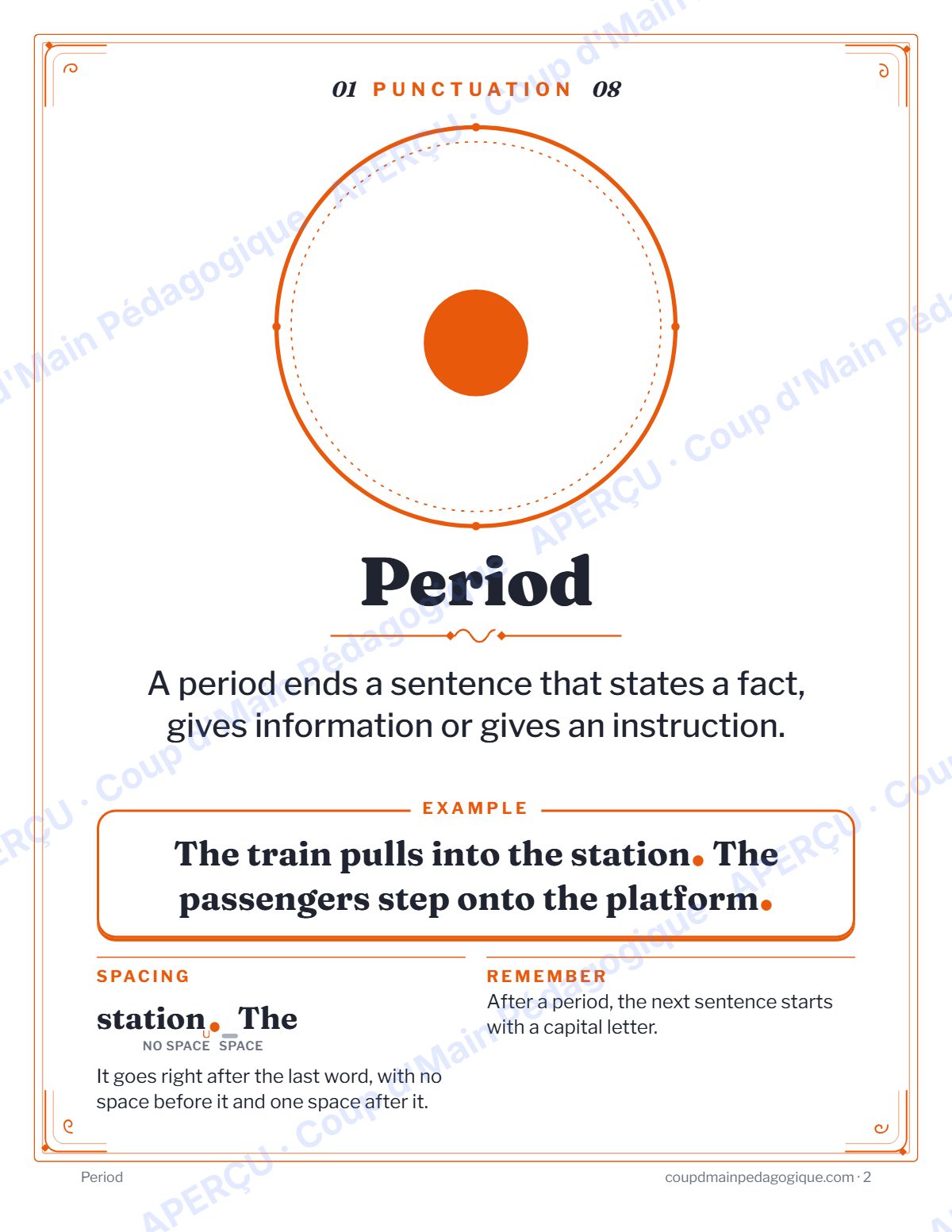 Page 2 — Affiches de ponctuation (anglais) — gratuit