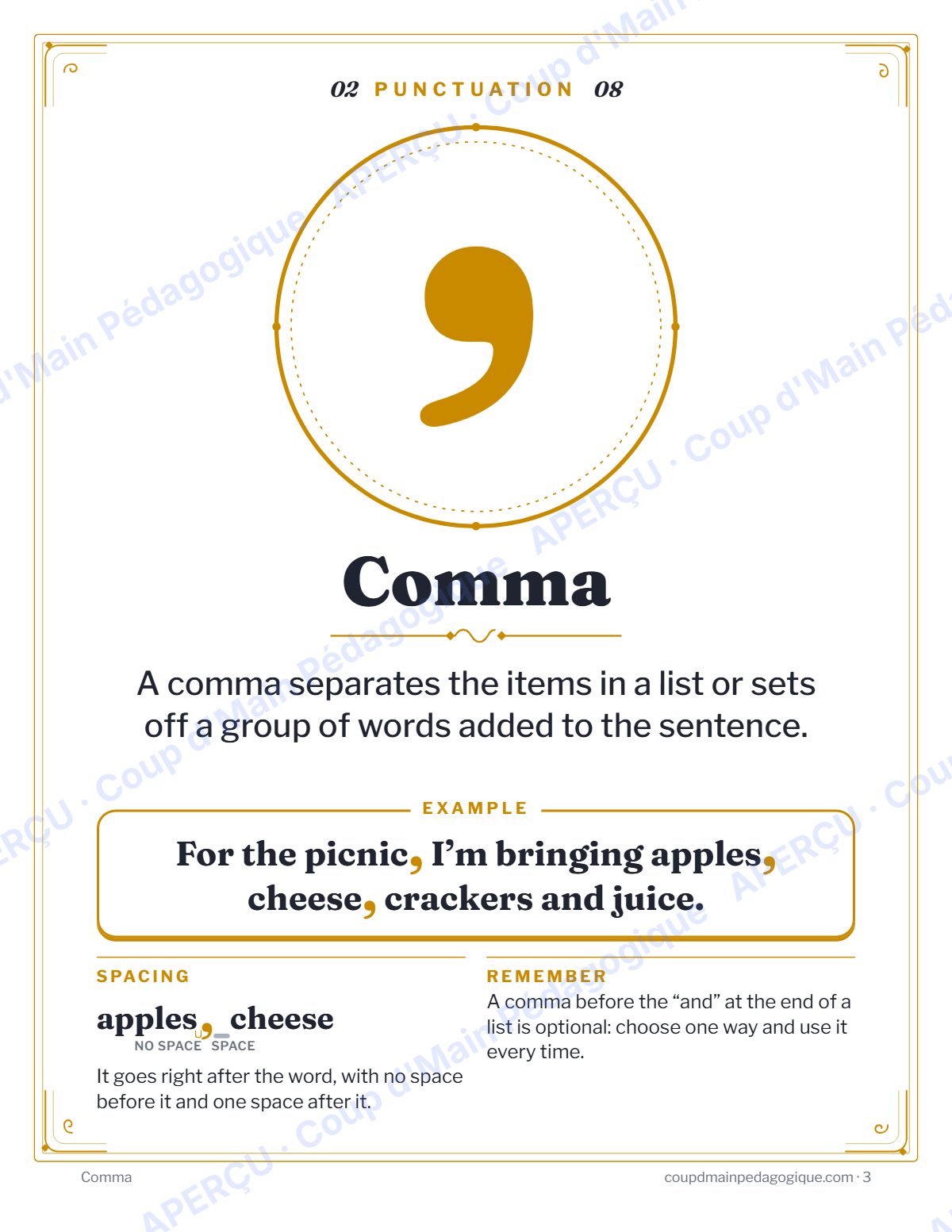 Page 3 — Affiches de ponctuation (anglais) — gratuit