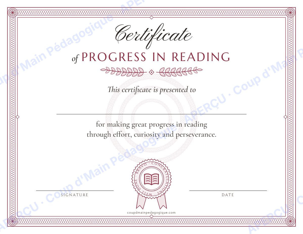 Page 4 — Certificats et mots positifs (anglais) — gratuit