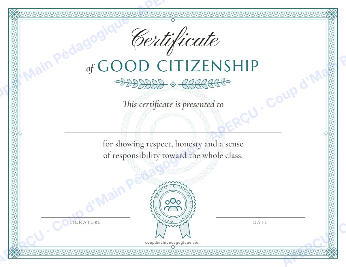 Page 7 — Certificats et mots positifs (anglais) — gratuit