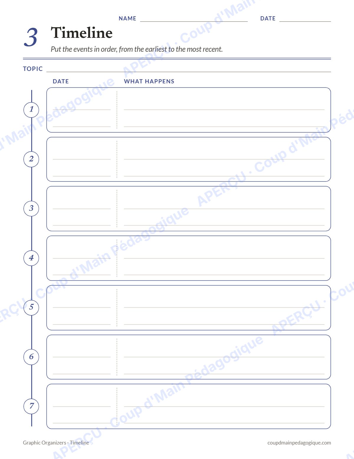 Page 4 — Organisateurs graphiques (anglais) — gratuit