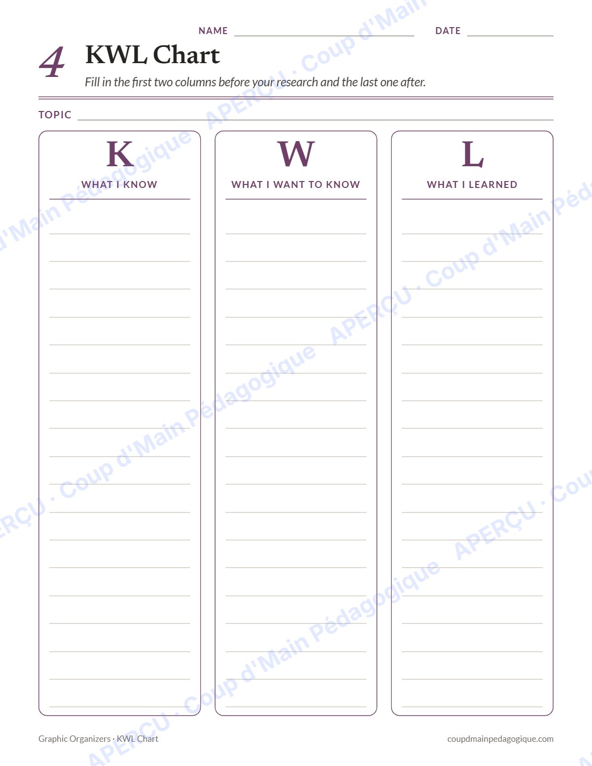 Page 5 — Organisateurs graphiques (anglais) — gratuit