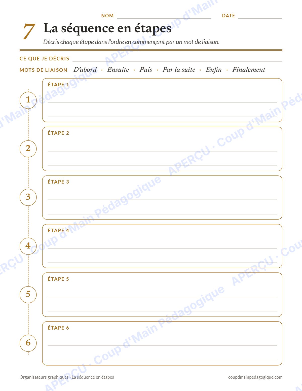 Page 8 — Organisateurs graphiques — 5e-8e année, toutes matières
